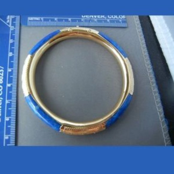 14k gold lapis bracelet - Picture 7 of 11